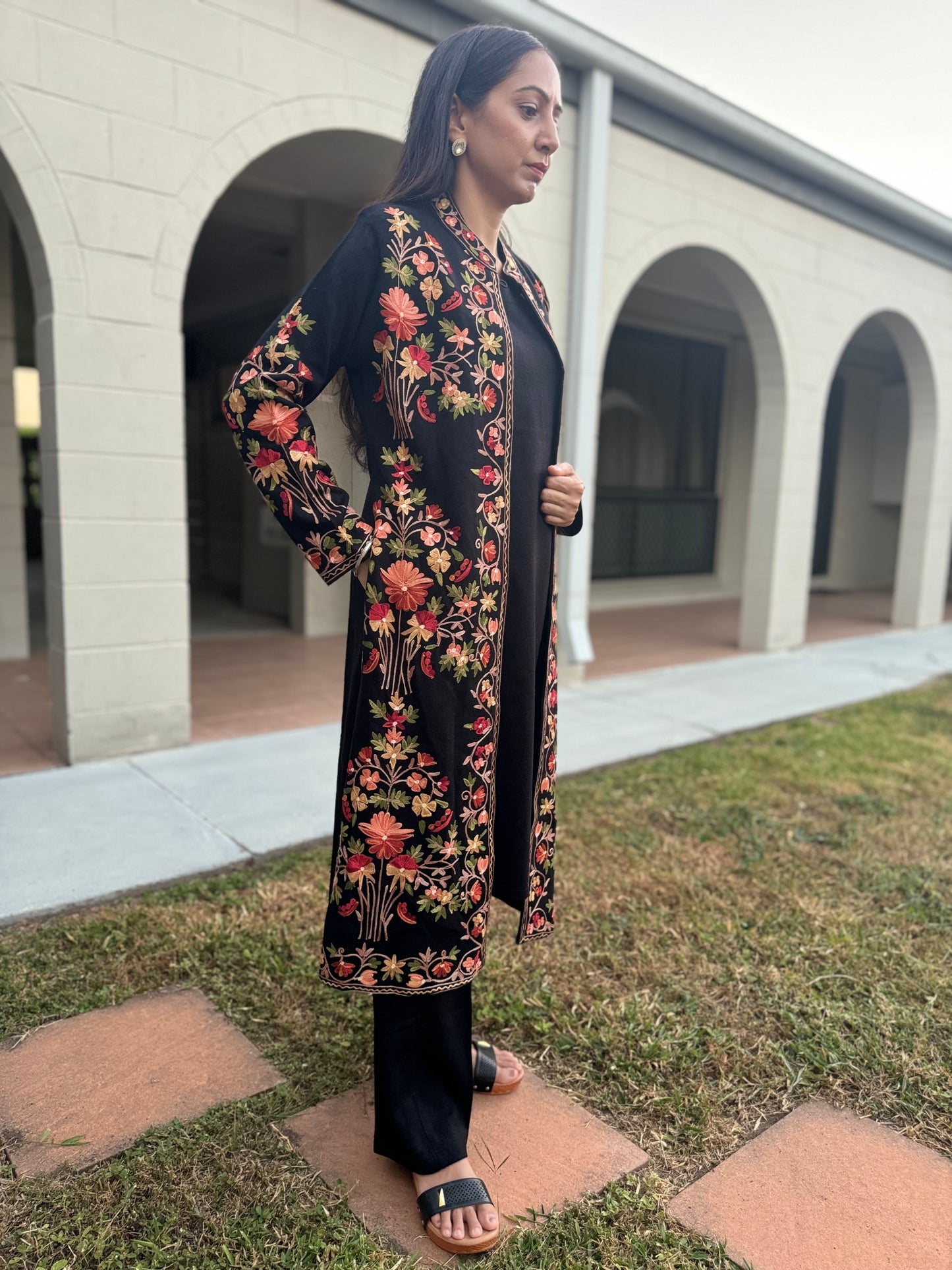 Kashmiri Embroidered Woolen Set