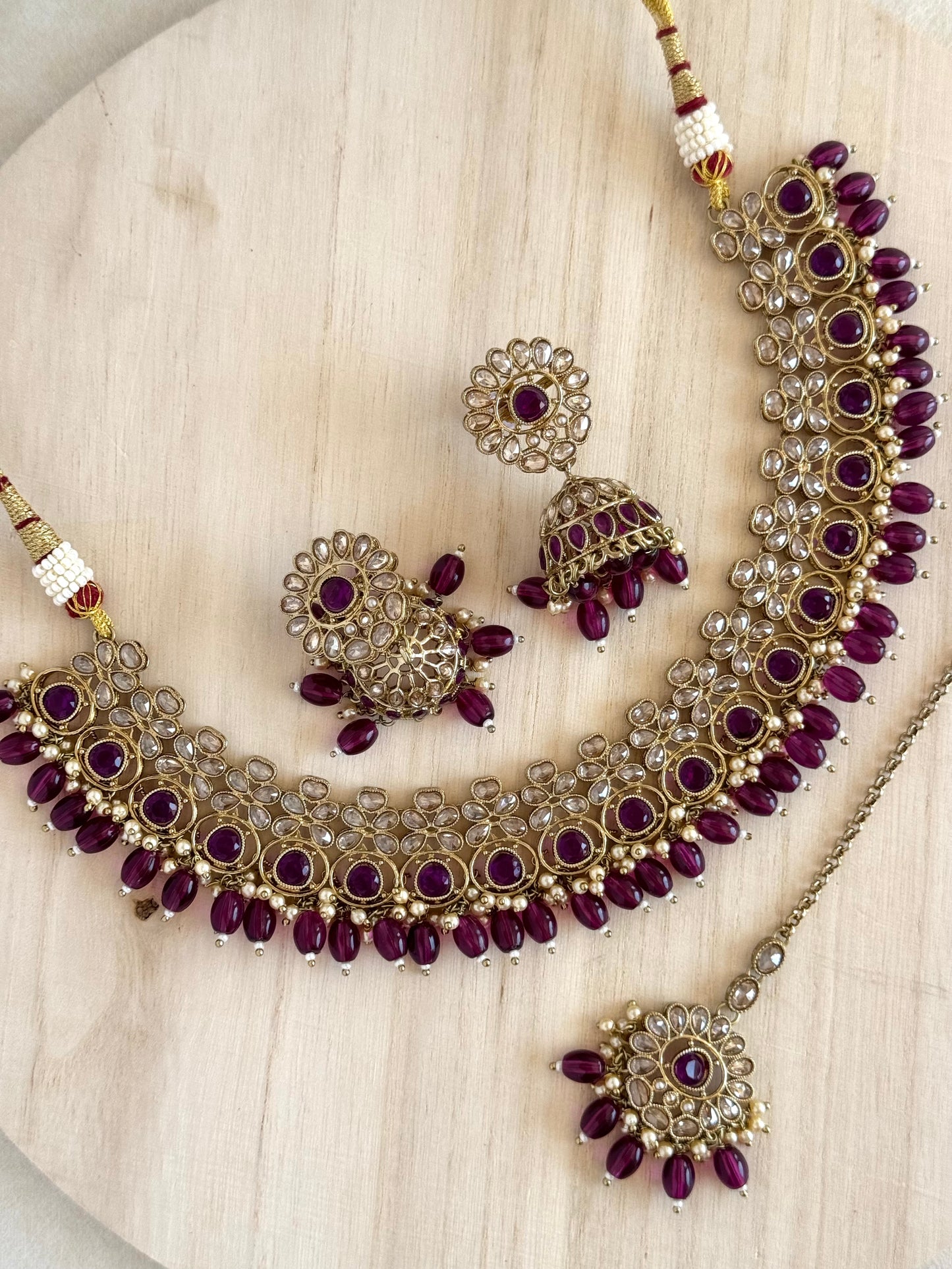 Mannat Jewelz Polki Necklace Set