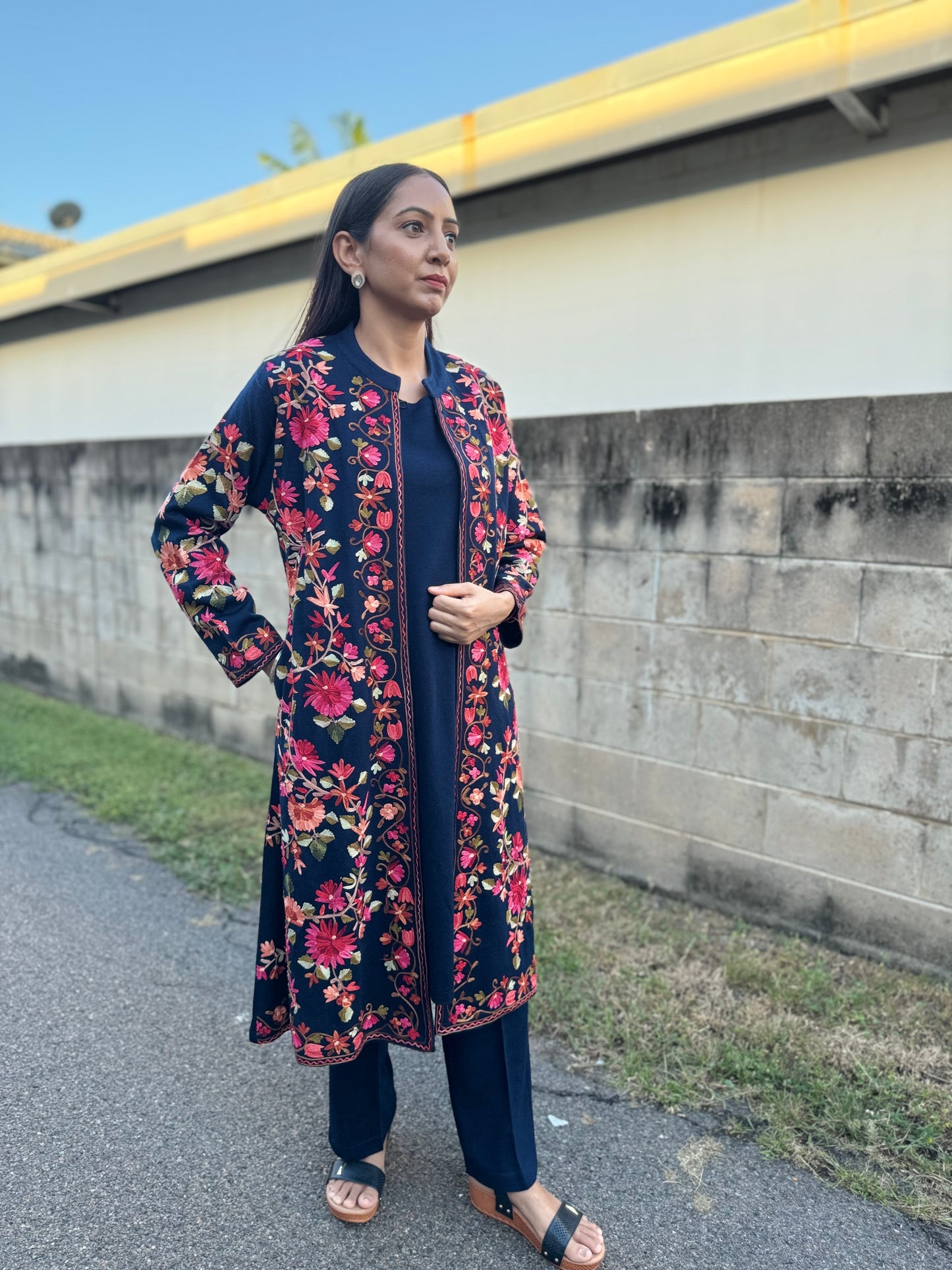 Kashmiri Embroidered Woolen Set