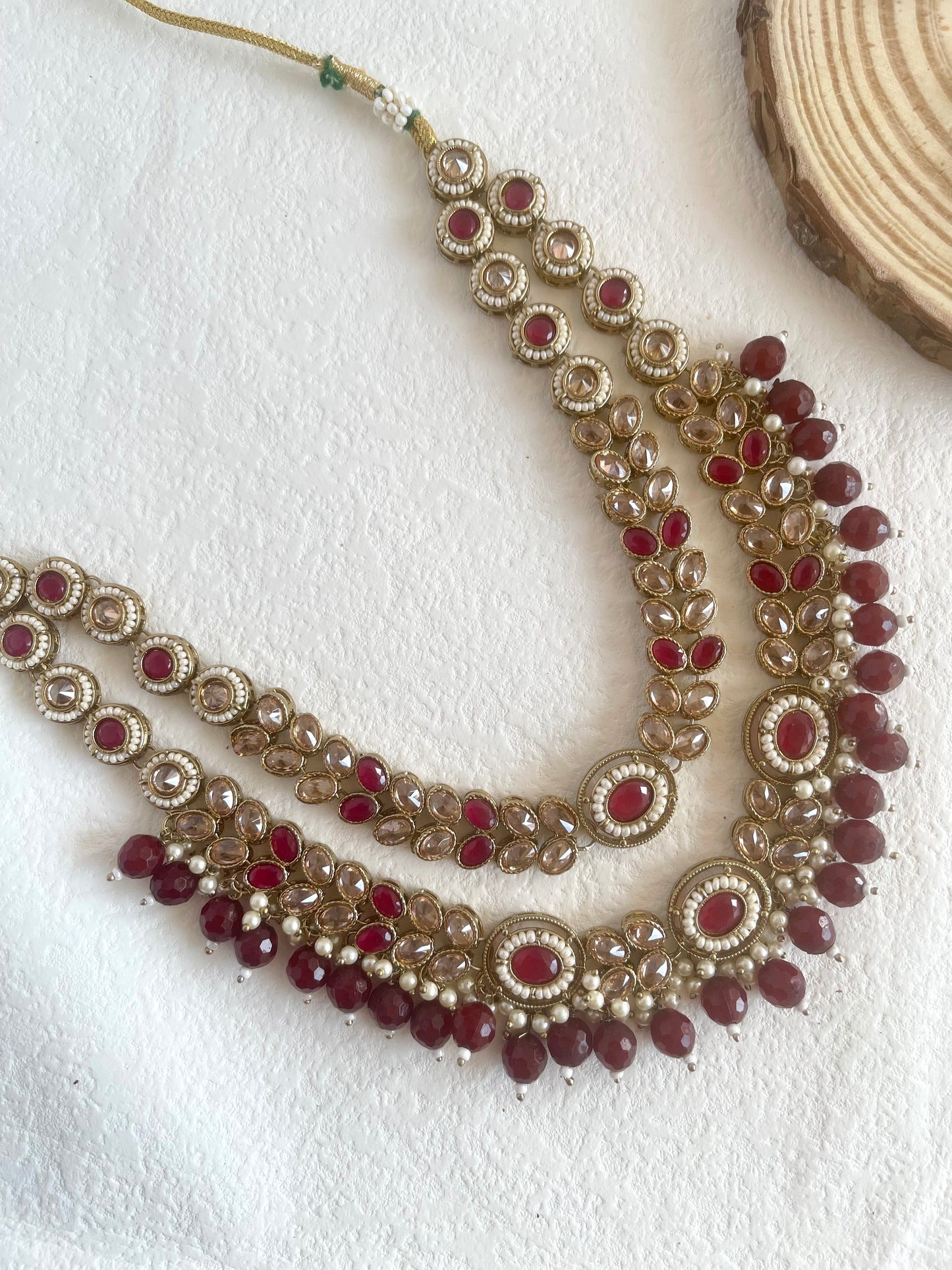 Double Layered Polki set