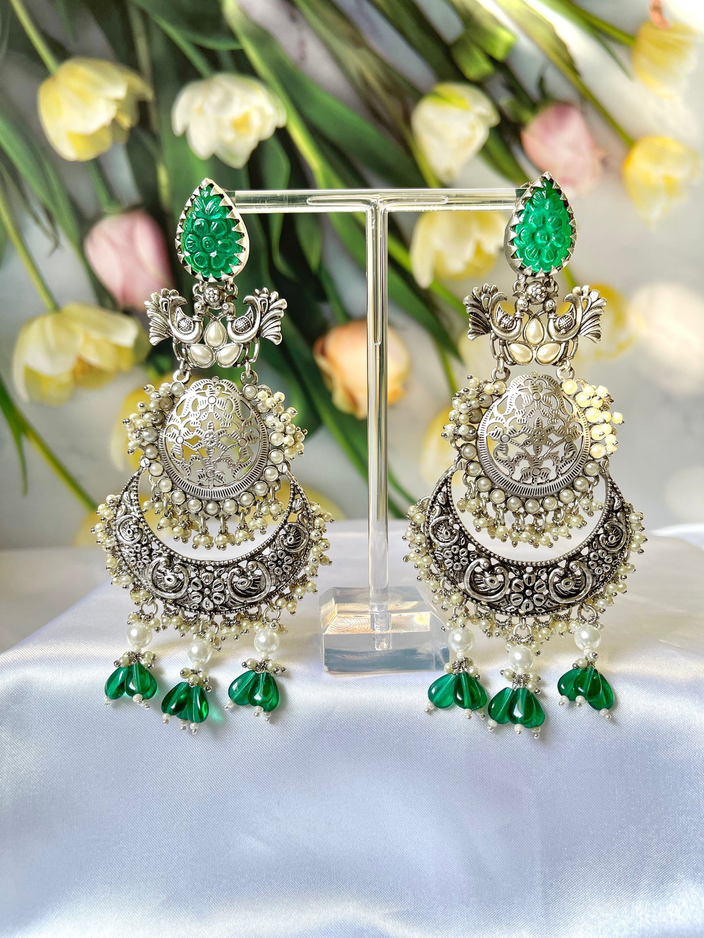 Amarpali Statement Earrings (Luxury Range) - MannatJewelz