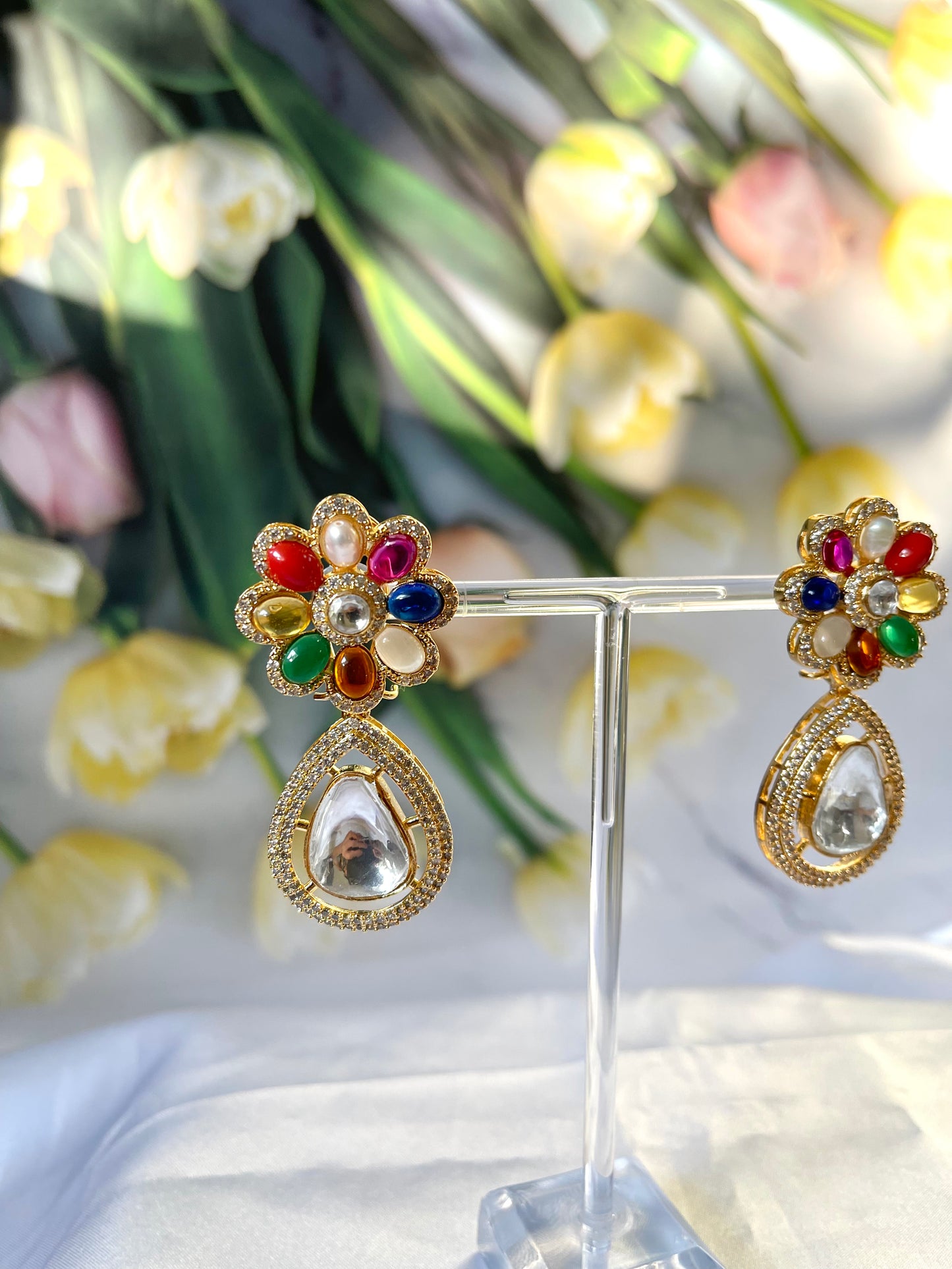 Tyaani Earrings (Luxury Range) - Mannatjewelz