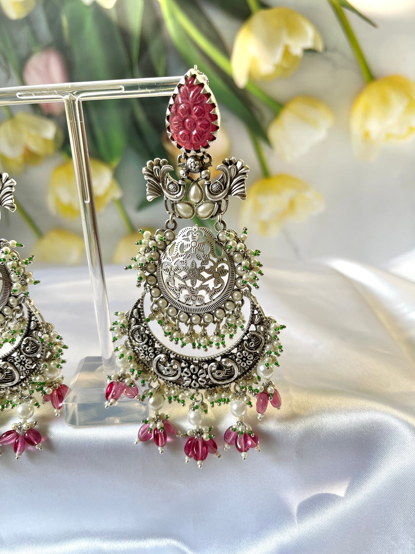 Amarpali Statement Earrings (Luxury Range) - MannatJewelz