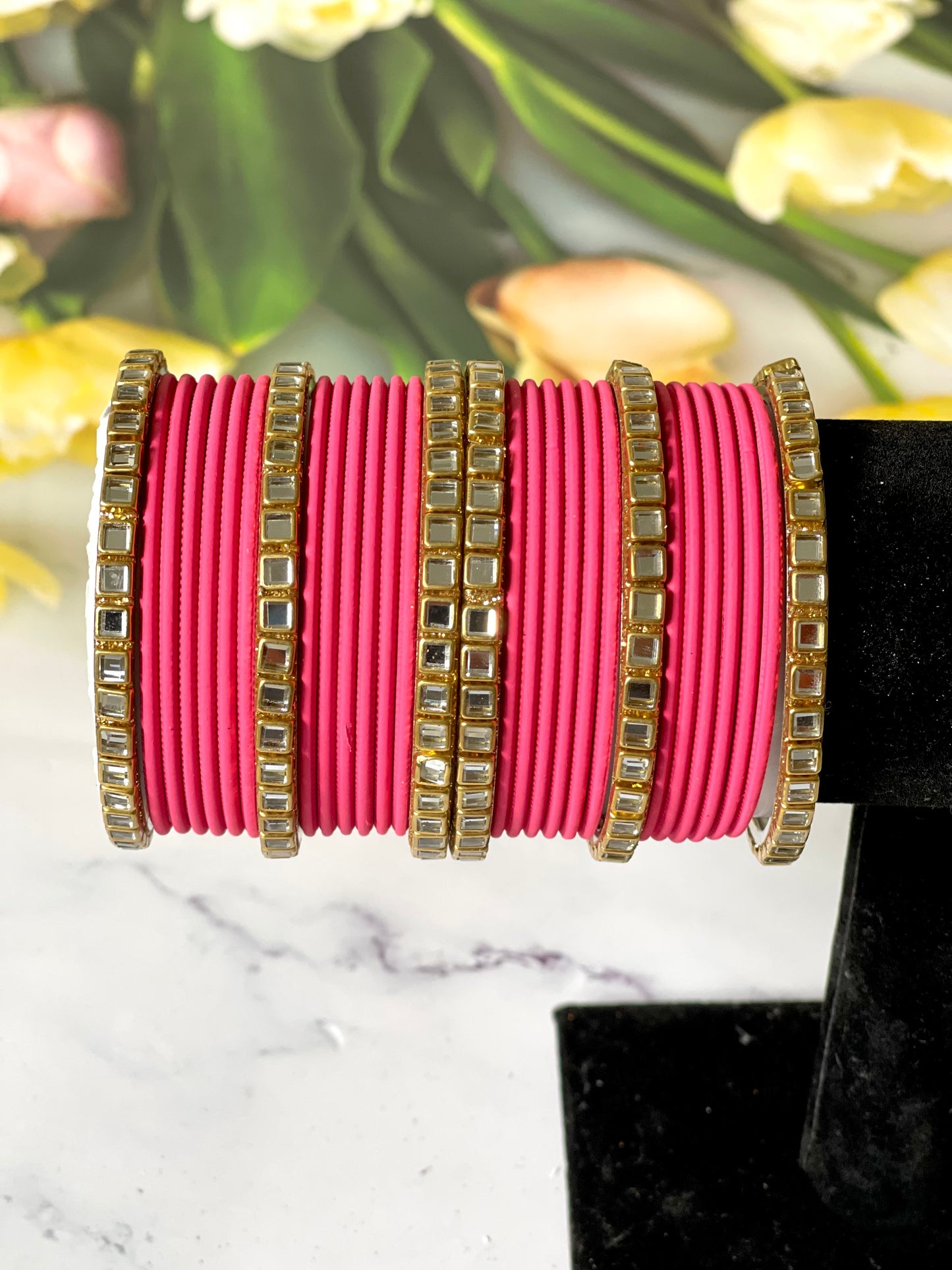 Bangles & Kundan kada Set