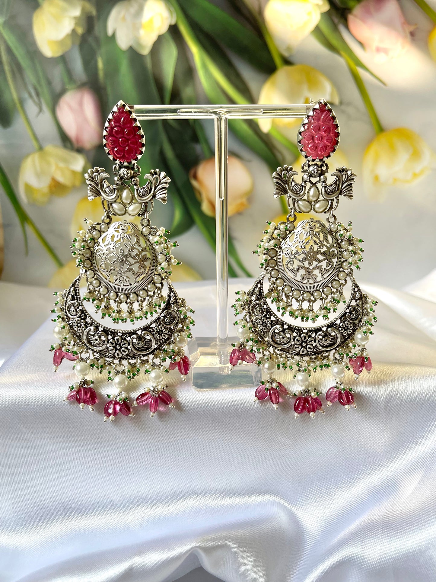 Amarpali Statement Earrings (Luxury Range) - MannatJewelz