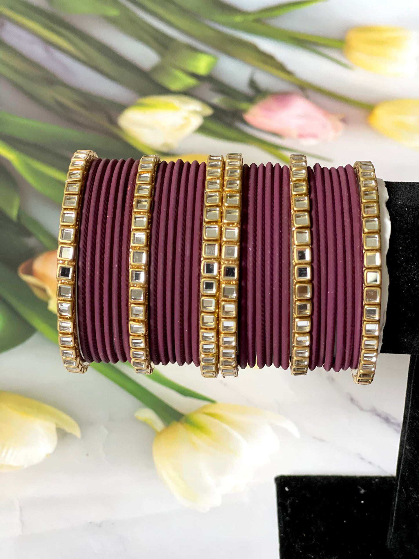 Bangles & Kundan kada Set