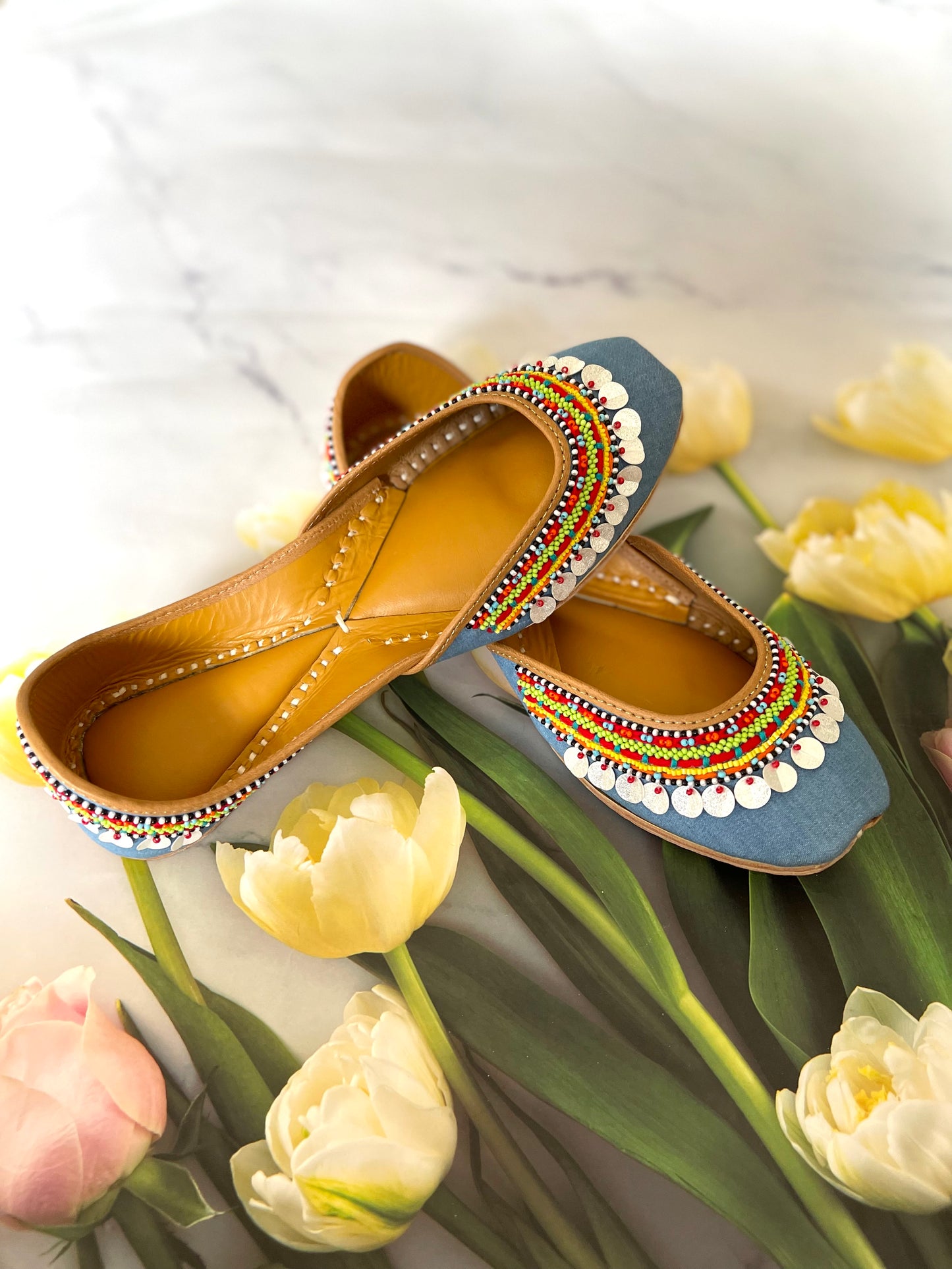 Denim Punjabi Jutti
