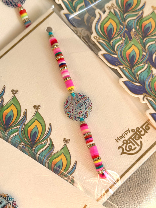 Meena Patterned Rakhi (Assorted)