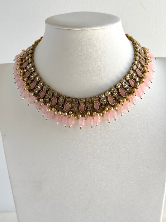 Elegant Polki Necklace Set