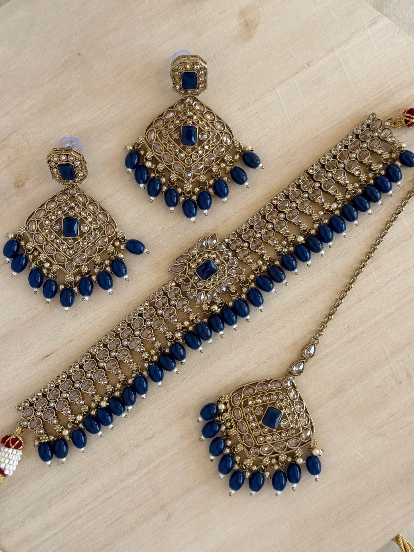 Mannat Jewelz Polki Choker Set Jewelry Online
