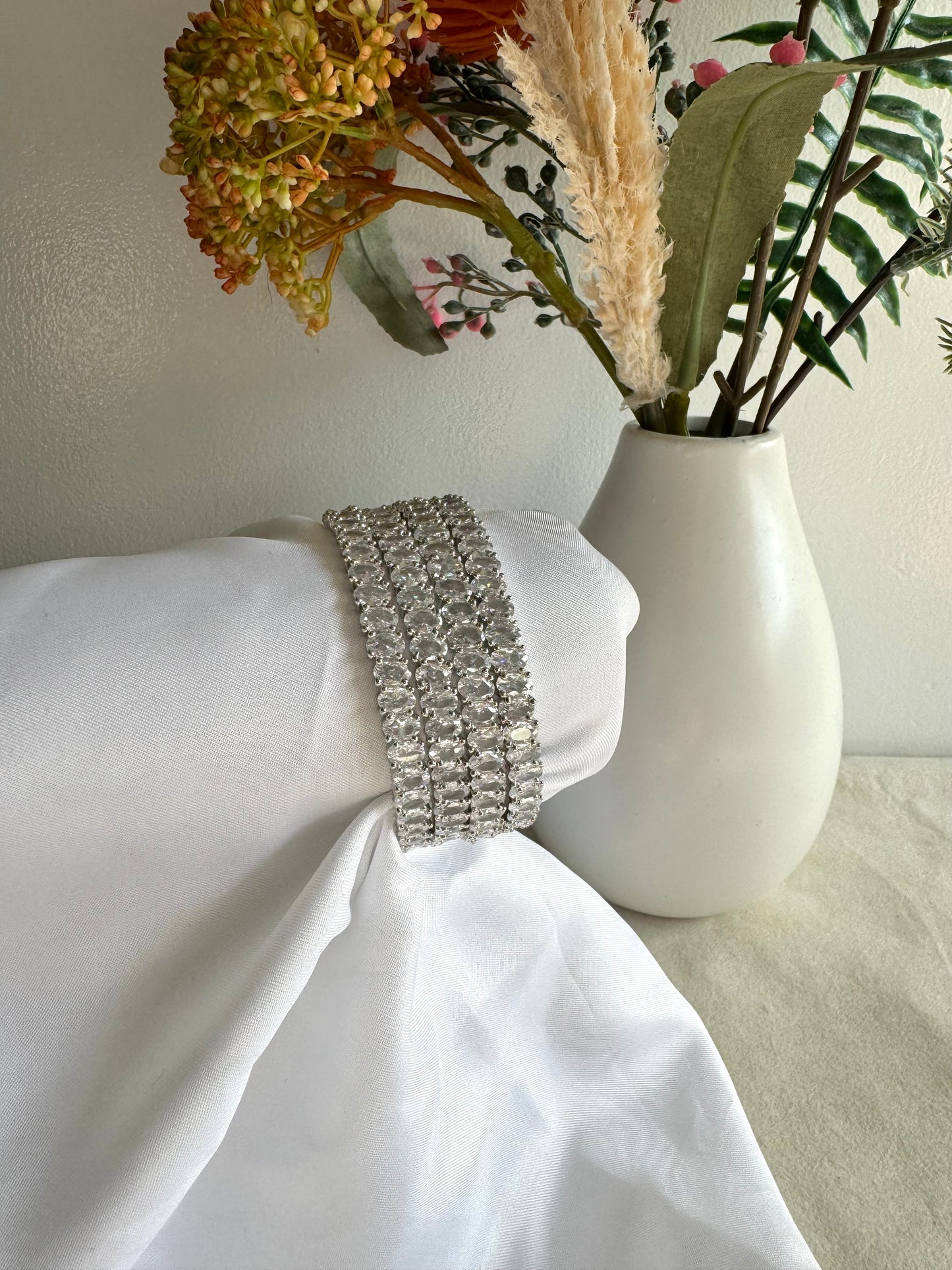 American Diamond Bangles Set