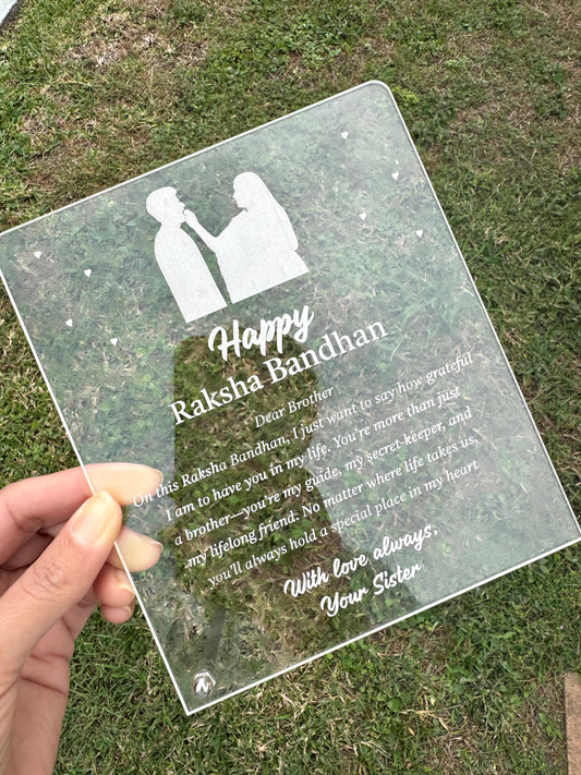 Acrylic Rakhi Card