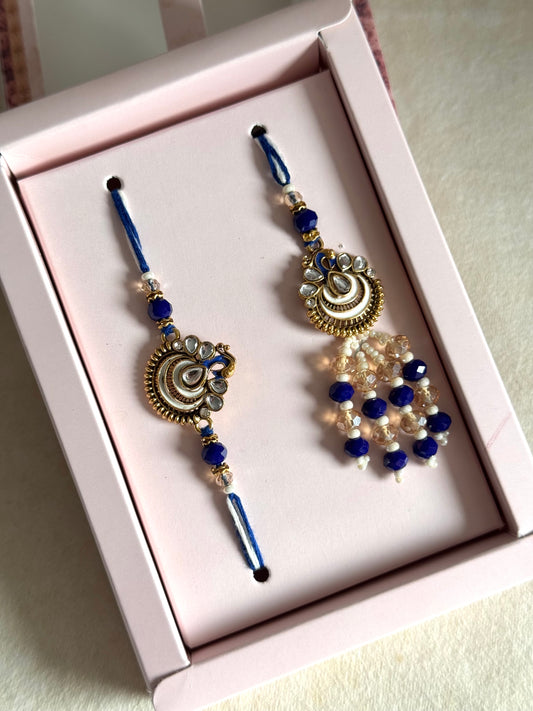 Peacock Combo Rakhi Set