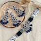 Navy Blue Necklace Set