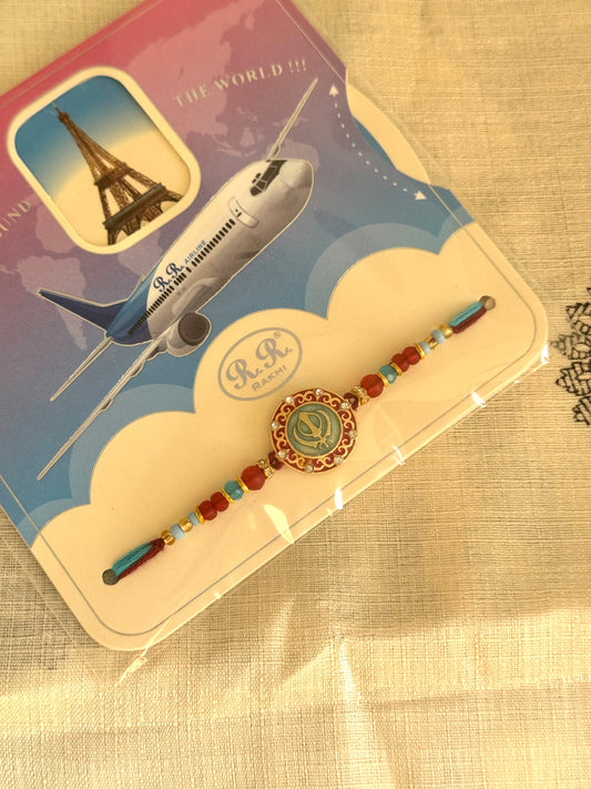 Meenakari Khanda Sahib Rakhi