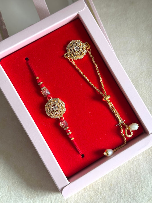 AD Combo Rakhi Set