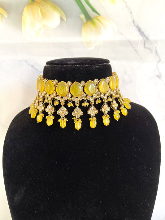 Monalisa & Polki Choker - Mannatjewels 