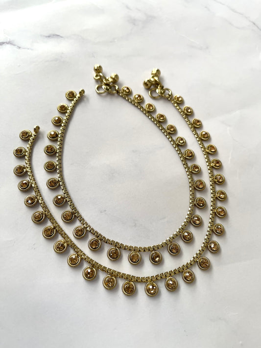 Kundan anklets deals