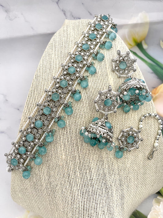Polki Choker Set - Mannatjewelz