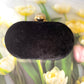 Diamond Studded Black Clutch - Mannatjewelz