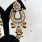 Tyaani Earrings in Black (Luxury Range) - Mannatjewelz